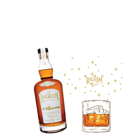 O.H. Ingram River Aged Whiskey Sticker