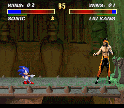Mortal Kombat Sonic Finish Him GIF