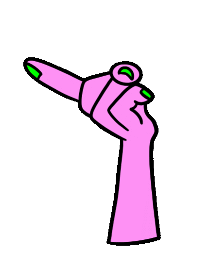 Pink Come Sticker by Nikoteenie