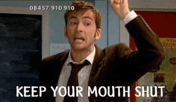dr who shut up GIF