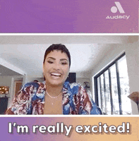 Excited Demi Lovato GIF by Audacy