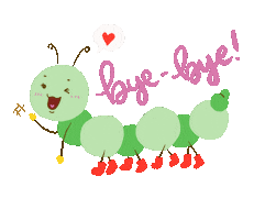 Worm 拜拜 Sticker