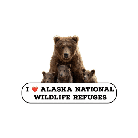 National Wildlife Refuge Bears Sticker by U.S. Fish and Wildlife Service