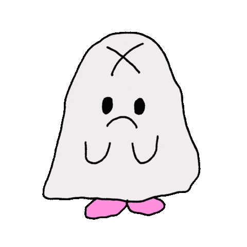 Sad Pink Sticker