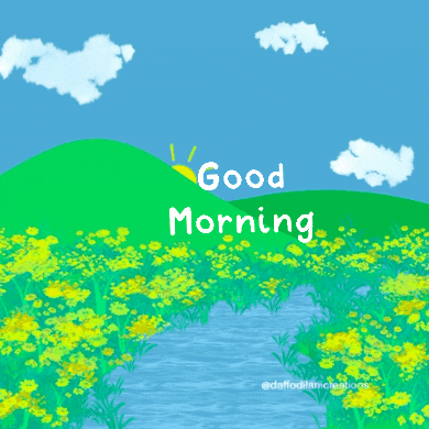 Good Morning Water GIF by Daffodilanicreations