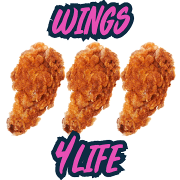 Fried Chicken Wings Sticker by CHIK'N