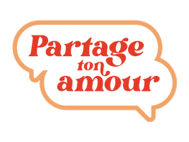 Amour Partage Sticker by Office québécois de la langue française