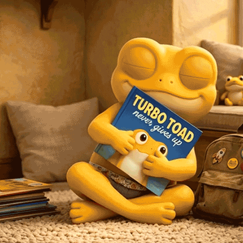 Rocking Never Give Up GIF by Turbo Toad