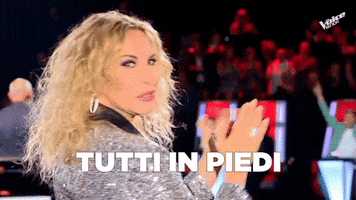 Standing Ovation Coach GIF by The Voice of Italy