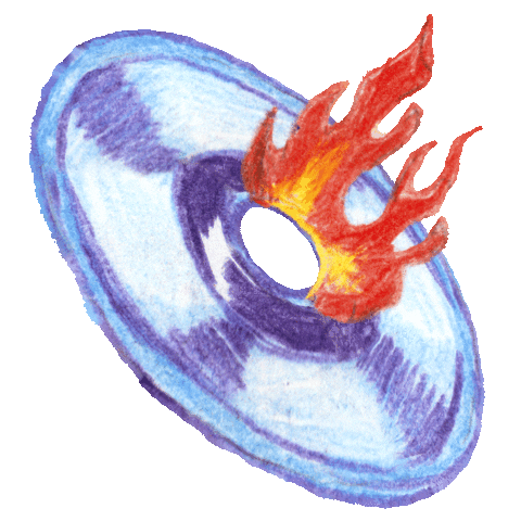 Cd Burners Sticker by Emo Nite