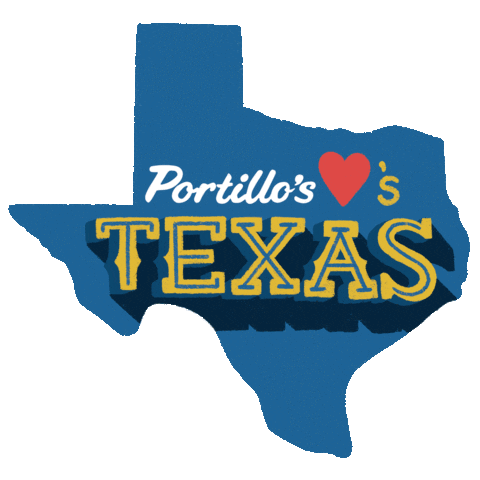 Texas Sticker by Portillo's Hot Dogs