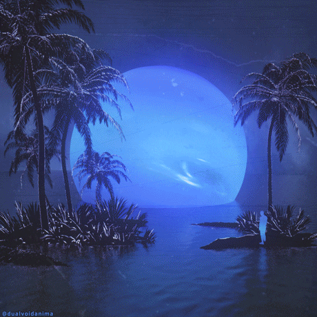 Blue Moon Summer GIF by dualvoidanima