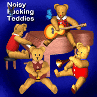 Teddy Bears Guitar GIF