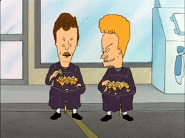 Beavis And Butthead Eating GIF