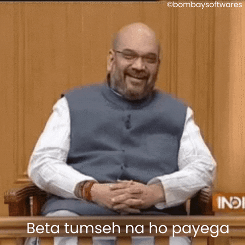 Amit Shah Laughing GIF by Bombay Softwares