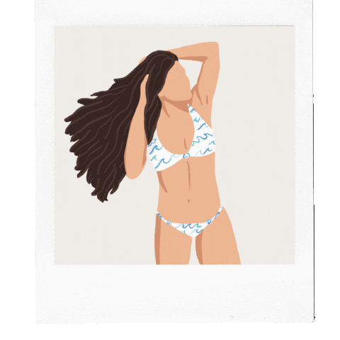 Wave Swimsuit Sticker by Sea The World Co
