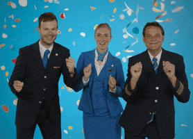 Happy Cabin Crew GIF by KLM