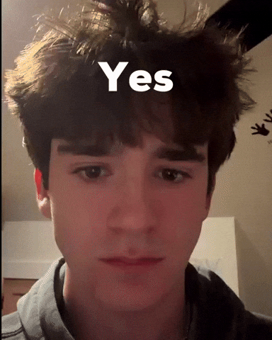 Nodding Yes GIF
