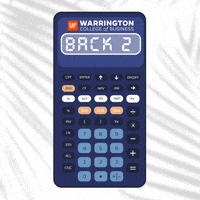 Back To School Calculator GIF by UF Warrington College of Business