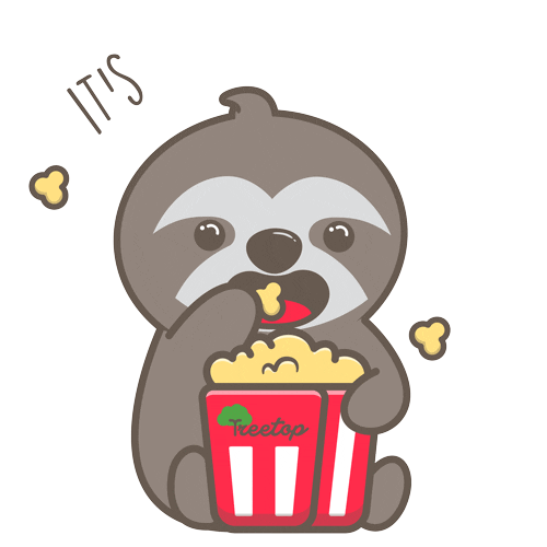Happy Movie Theater Sticker by Life In Treetop