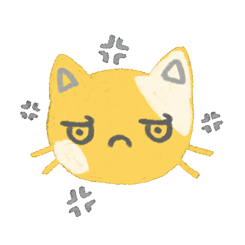 Cat Smile Sticker by Cherie