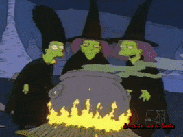 the simpsons witches GIF