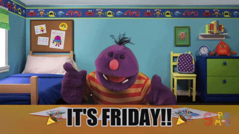Super Simple dancing friday tgif puppet GIF