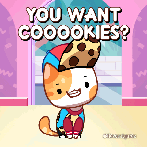 Cookie Monster Cat GIF by Mino Games