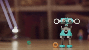 Robot Kick GIF by TheOffbits