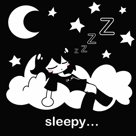 Sleepy Night GIF by kaomoji