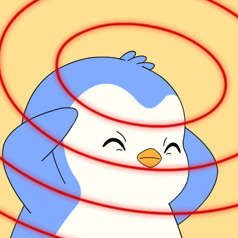 Penguin Think GIF by Pudgy Penguins by pudgypenguins
