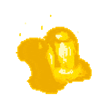 Pixel Gold Sticker by pirate sheep