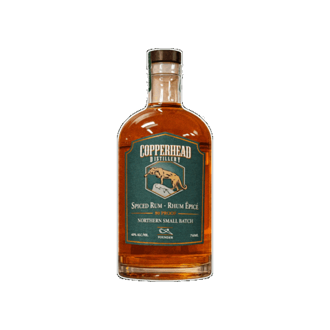 Spiced Rum Spirit Sticker by CopperheadDistillery