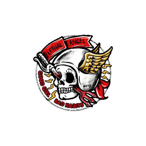 Skull Tattoo Sticker by Lethal Threat