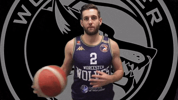 Basketball Assist GIF by Worcester Wolves