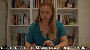 Delete Social Media GIF by HannahWitton