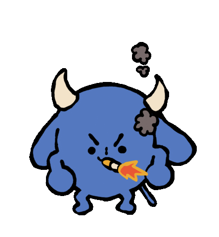 Dog Smoking Sticker by Andrew Onorato