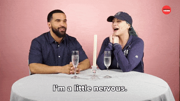 Nervous First Date GIF by BuzzFeed
