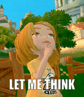 Let Me Think GIF by My Time At Portia