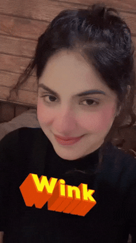 Lets Go Wink GIF by Saloni Thakkar