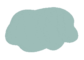 Cloud Blob Sticker by Poca Poca Studio
