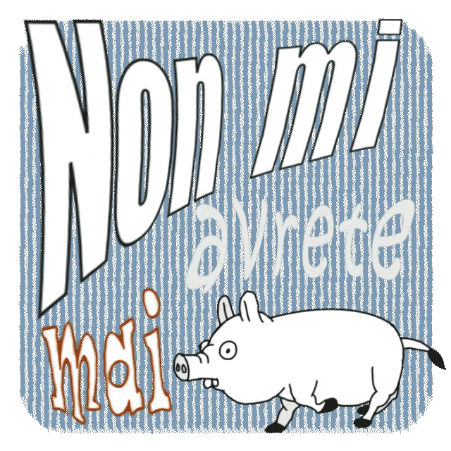 Pig Running Sticker