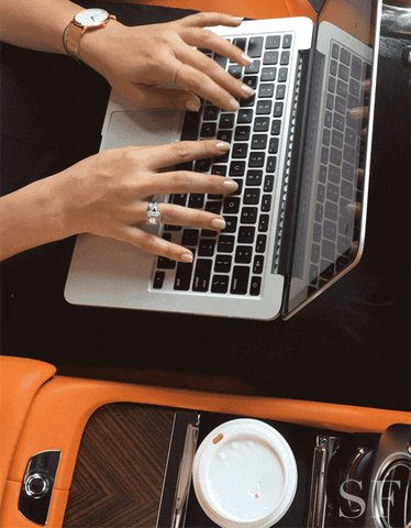 stylymag car typing keyboard rolls royce GIF