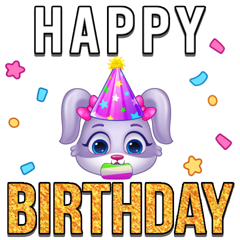 Happy Birthday Sticker by Lucas and Friends by RV AppStudios