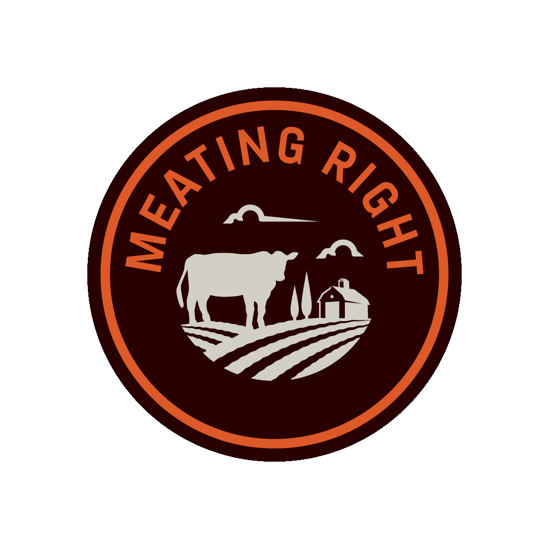 Meating Right Sticker by The Meating Place PDX