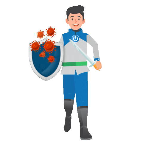 Blue Power Technology Sticker