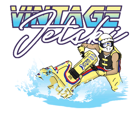 VintageJetSki Sticker