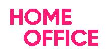 Home Office Pink Sticker