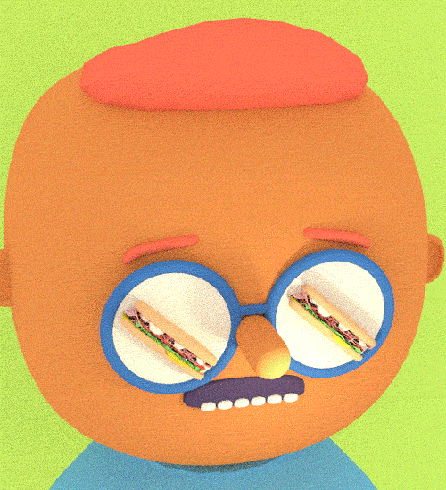 sandwich GIF by Julian Glander