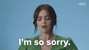 Im So Sorry Lucy Hale GIF by BuzzFeed